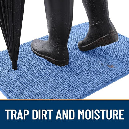 OLANLY Dog Door Mat for Muddy Paws 24x16, Super Absorbent Chenille Mud Mat | - Image 2