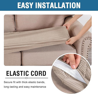 H.VERSAILTEX Super Stretch Individual Seat Cushion/Couch Slipcover Sets Thick - Image 5