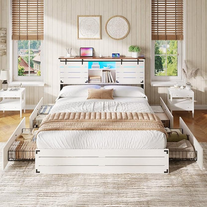 VIAGDO Wooden Bed Frame Full Size - Image 7