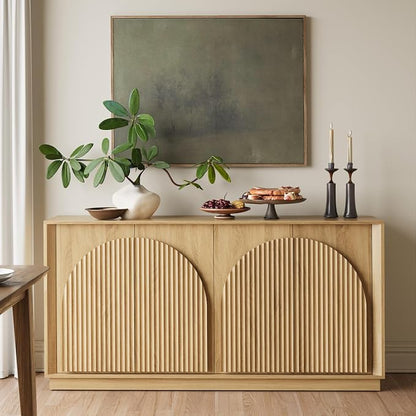 win2win Fluted Sideboard Buffet Cabinet - Image 9