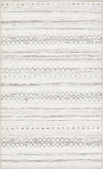 cotiled Washable 3x5 Entryway Rugs: Boho Moroccan Soft Small Rug | Solve Modern - Image 7