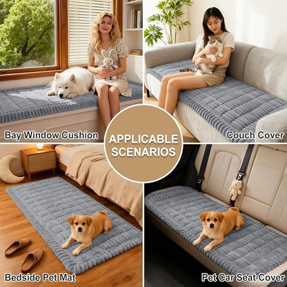 Couch Cover for Dogs, Washable Non Slip Plush Flannel Sofa Protector | Thick - Image 4