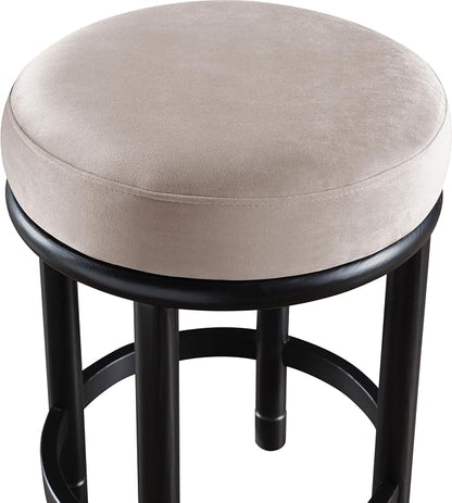 Meridian Furniture 977Taupe-C Monette Collection Art Deco Counter Stool - Image 5