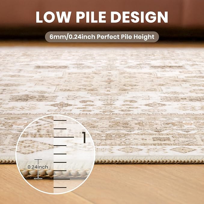 Round Rug 6ft, Circle Rug for Dining Room Table, Dining Room, Nursery Room - Image 7