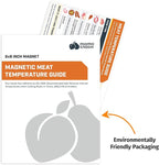 Meat Temperature Chart Magnet - Grilling Accessories - Chicken, Turkey, Beef, Steak, Pork Cooking Temperature Chart BBQ Grill Guide Meat Doneness Chart - Internal Meat Temps - Grilling Gifts for Men