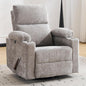 Swivel Rocker Recliner with Adjustable Armrests, Rocking Nursery Chair with by Rhevoy