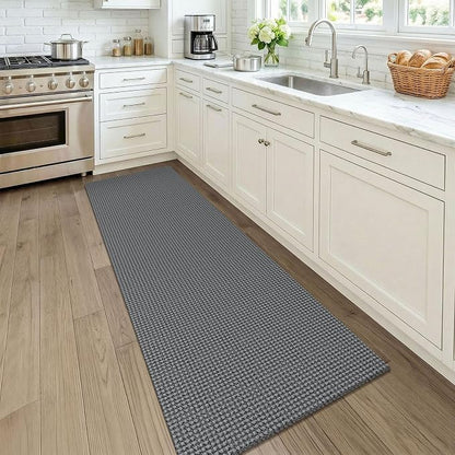 KOZYFLY Woven 2x7 Washable Kitchen Runner Rug, Non Slip Runners - Image 2