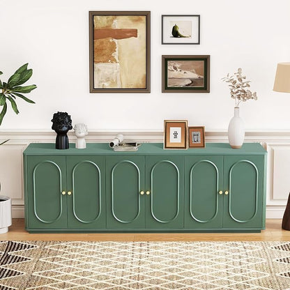 63'' Fluted Sideboard Buffet Cabinet - Image 6