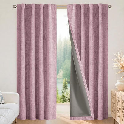 Joydeco Linen Blackout Curtains by JOYDECO