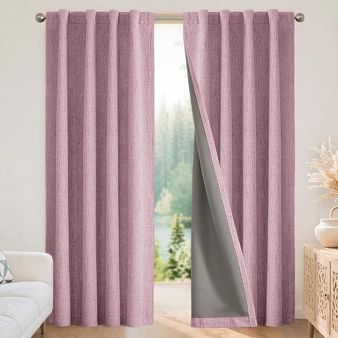 Joydeco Linen Blackout Curtains by JOYDECO