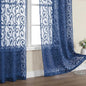 Furman Blue Sheer Curtains 96 inches Long by OWENIE