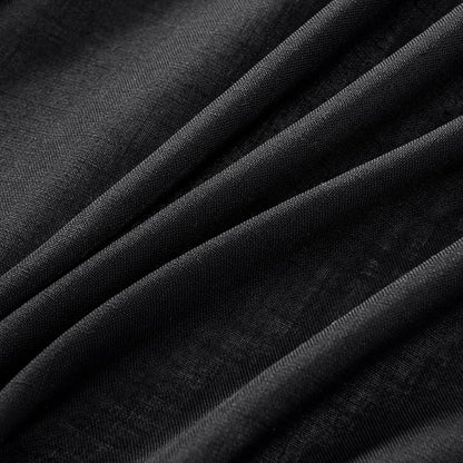 MIULEE Black Linen Curtains 96 Inch Length 2 Panels - Image 4