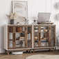 BELLEZE Set of 2 Sideboard 31 Inch Buffet Cabinet by BELLEZE