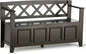 SIMPLIHOME Amherst Entryway Storage Bench by SimpliHome
