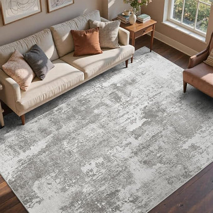 5x7 Ft Area Rugs for Living Room, Soft Non-Slip Washable Rugs Modern Abstract by Cuzwlovita