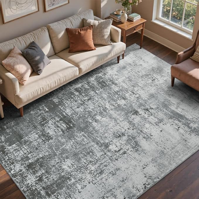 6x9 Ft Large Area Rugs for Living Room, Soft Non-Slip Washable Rugs Modern by Cuzwlovita