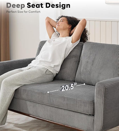 Kingfun 65" Corduroy Love Seat - Image 3