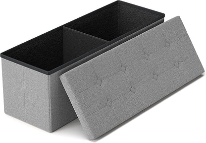 GLAXYFUR 43 Inches Folding Storage Ottoman Bench, Storage Chest, Footrest by GLAXYFUR