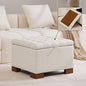 WUTUTUEE 24" Square Fabric Storage Ottoman by WUTUTUEE