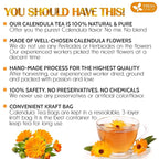 FRESHDRINKUS Premium 100% Natural Calendula Flower Tea Bags, 135 Count, Herbal Tea, Caffeine Free, Sugar Free, Gluten Free, Vegan