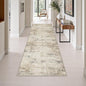 3x10 Washable Runner Rug：Modern Abstract Soft Carpet Beige Brown | by FXRHLP