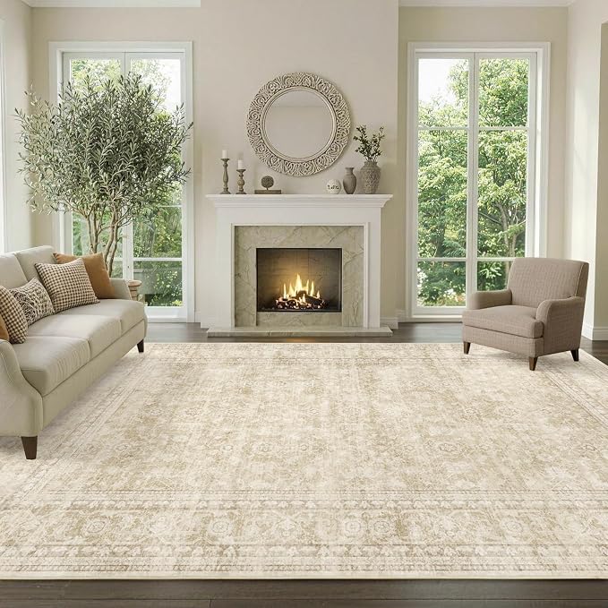 8x10 Ft Large Area Rugs for Living Room, Soft Non-Slip Machine Washable Rug - Image 2
