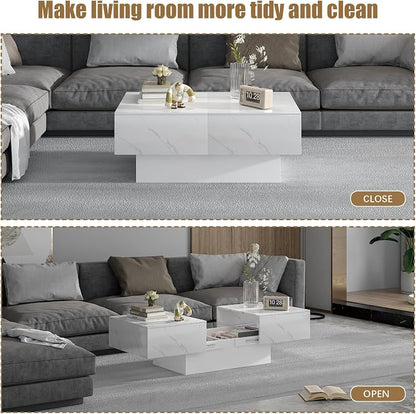 Marble Modern Coffee Table - Image 4