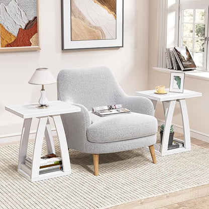 FROMJBEST End Tables Living Room, Side Table Beside Sofa, Nightstand - Image 3