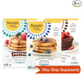 Simple Mills Almond Flour Pancake & Waffle Mix Variety Pack (Original, Cocoa, and Original Protein) - Gluten Free, Non-GMO, Breakfast (Pack of 3)