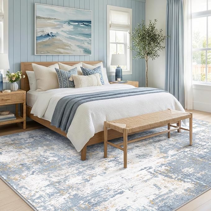 RELEANY Washable 8'x10' Abstract Area Rug - Image 3