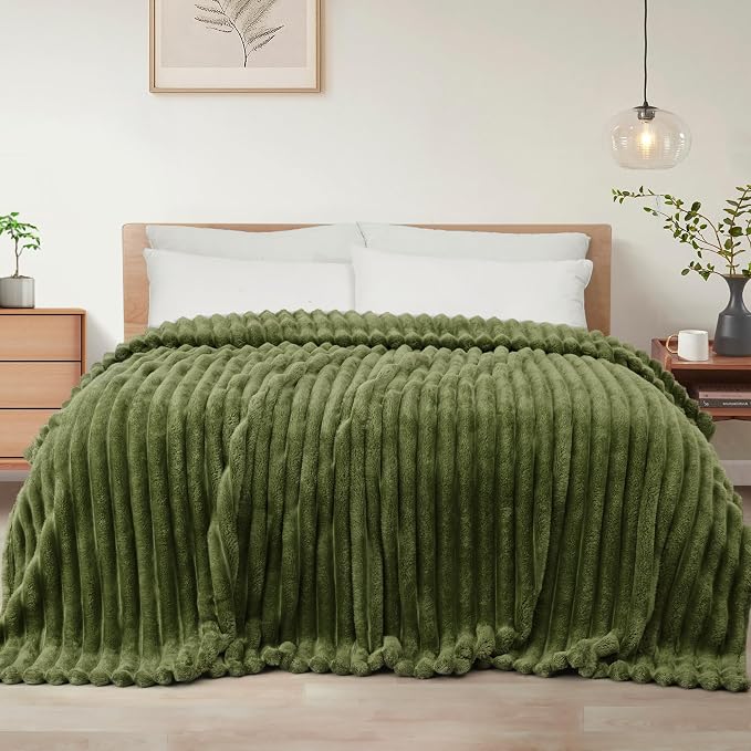 Exclusivo Mezcla Striped Twin Size Fleece Blanket by ExclusivoMezcla