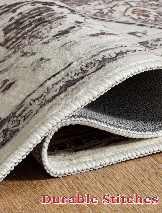 SERISSA 2'6"x8' Washable Non Slip Boho Runner Rug - Image 7