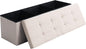 Shoe Storage Ottoman Foldable Seat Footrest Tufted Bench End of Bed Storage by CUYOCA-MakeYouFeelComfort