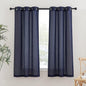 NICETOWN Living Room Curtains 63 inch Length, Grommet Semi Sheer Linen Curtains by NICETOWN