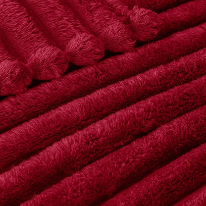 Exclusivo Mezcla Striped Fleece Throw Blanket - Image 4