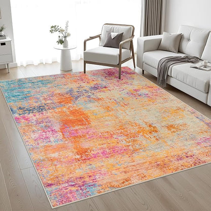 Area Rug Living Room: 4x6 Modern Washable Soft Carpet Galaxy Haze | by FXRHLP