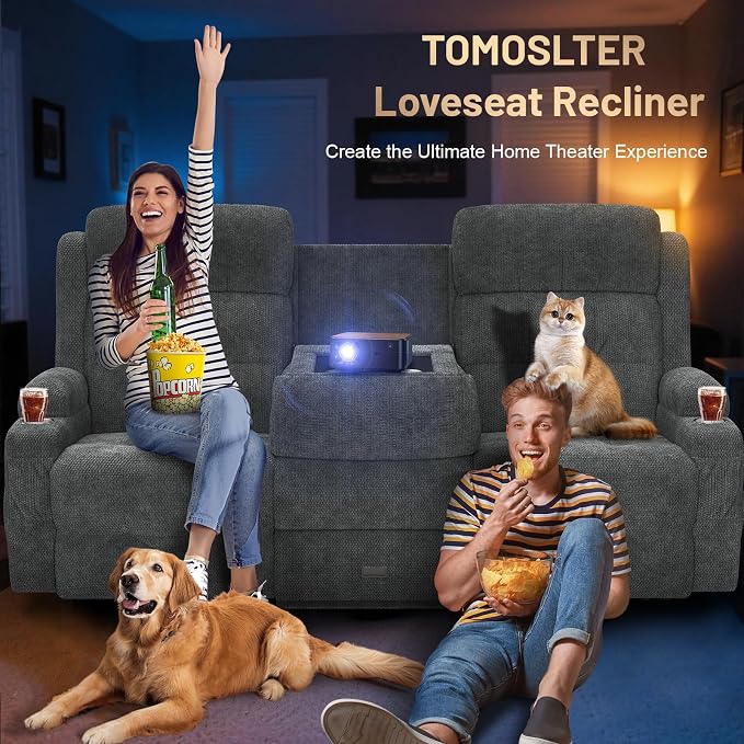 3-Seater Reclining Loveseat Sofa - Image 5