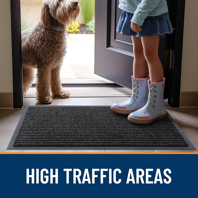 OLANLY Front Door Mat 35x30, Waterproof Heavy-Duty Indoor Outdoor Doormat | - Image 7