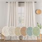 MIULEE White Linen Curtains 52x90 Inch Long 2 Panels Set Soft Thick Linen | by MIULEE