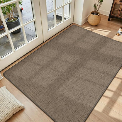 Ultra Thin Indoor Door Mat 17"x29", Large Non Slip Doormats, Rubber Backing by LEKEEPGO