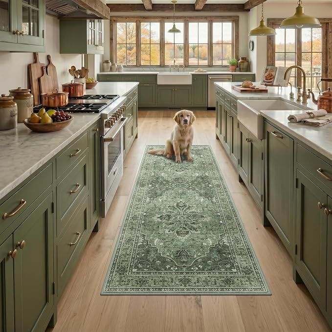 RELEANY Washable Area Rug, Runner 2'x5', Water Repellent, Pet Friendly - Image 2