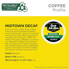 Chock full o’Nuts Midtown Decaf Keurig K-Cup Pods for Keurig Brewers – Premium Arabica, Medium Roast – Single Serve – 6 Packs of 12 K-Cup Pods