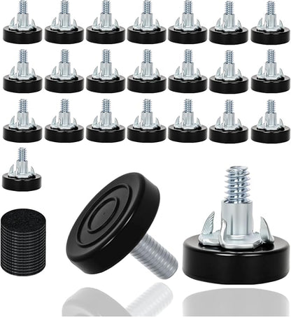 24 PCS M6 Thread Furniture Feet Levelers, Furniture Leveling Feet by Eunenete