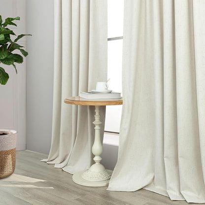 Neutral 80 Inch Nursery Blackout Curtains - Image 9