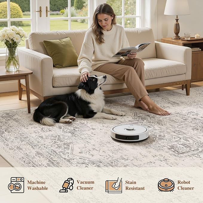 UERMEI 8x10 Area Rug Living Room Rugs - Image 6
