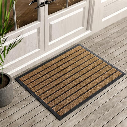 ubdyo Extra Durable Door Mat Outside Entrance | Dirt Trapping, Non-Slip Backing by UBDYO