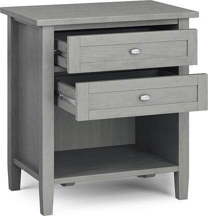 SIMPLIHOME Warm Shaker Bedside Table - Image 4
