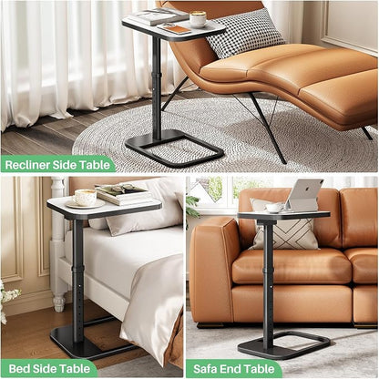 Kitstorack TV Tray Table, Adjustable Height & Rounded Metal Corners, Snack Table - Image 7