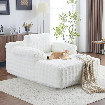 VINGLI Boneless Chaise Lounge Chair Indoor, 55.5" Deep Seat Sleeper Sofa Bed - Image 9