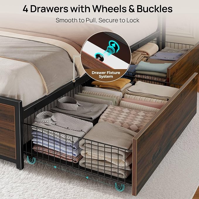 Rolanstar Full Size Bed Frame - Image 4